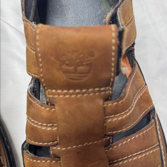 Timberland Men\'s Brown Leather Sandals. Size 10. main image 5